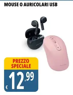 Tigros Mouse o auricolari USB offerta