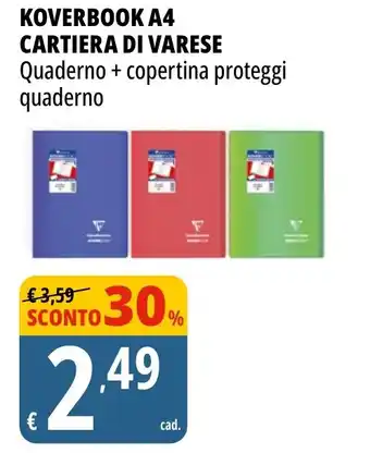 Koverbook A4 cartiera di Varese