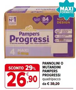 Iperal Pannolini o mutandini Pampers Progressi offerta