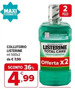Iperal Collutorio Listerine Total Care offerta