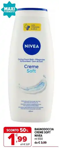 Iperal Bagnodoccia Creme Soft Nivea offerta