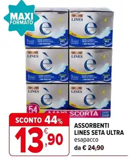 Iperal Assorbenti lines seta ultra offerta