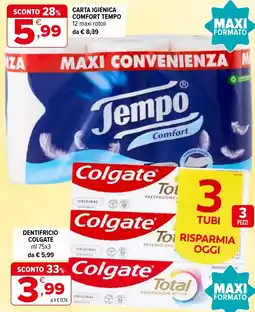 Iperal Carta igienica Tempo Comfort offerta