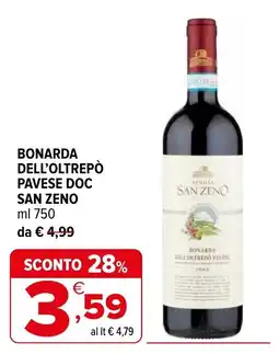 Iperal Bonarda dell'Oltrepò Pavese DOC San Zeno offerta