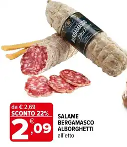 Iperal Salame Bergamasco Alborghetti offerta