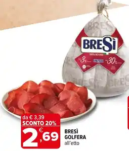 Iperal Bresì Golfera offerta