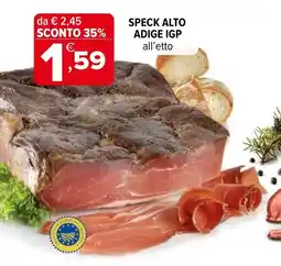 Iperal Speck Alto Adige IGP offerta