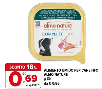 Alimento umido per cane HFC Almo Nature