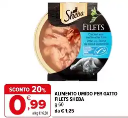 Iperal Alimento umido per gatto filets sheba offerta