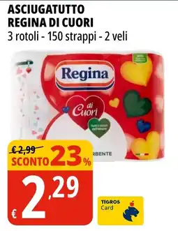 Tigros Asciugatutto Regina di Cuori offerta