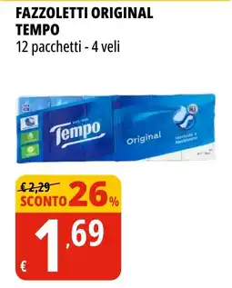 Tigros Fazzoletti Tempo Original offerta