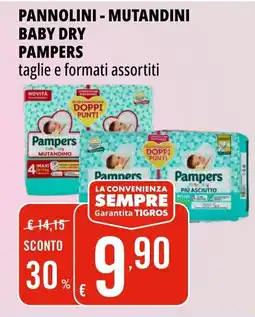 Tigros Pannolini - mutandini baby dry Pampers offerta