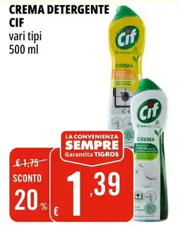 Tigros Crema detergente Cif offerta