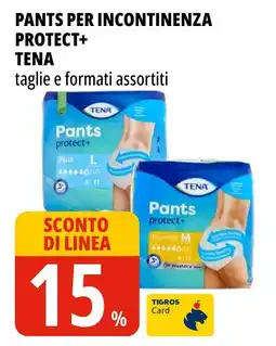 Tigros Pants per incontinenza Protect+ Tena offerta