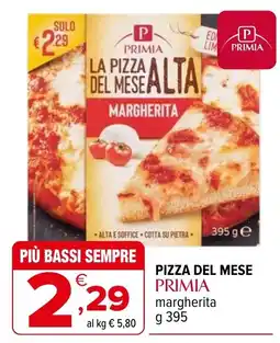 Iperal Pizza del mese Primia margherita offerta