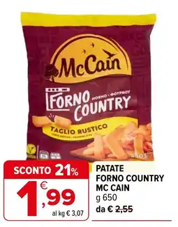 Iperal Patate forno country mc cain offerta