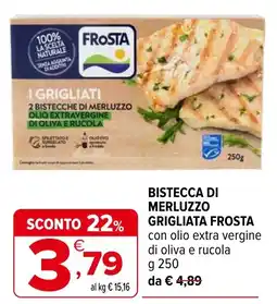 Iperal Bistecca di merluzzo grigliata Frost offerta