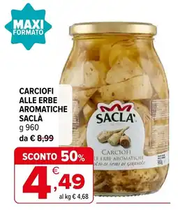 Iperal Carciofi alle erbe aromatiche Saclà offerta