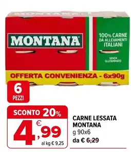 Iperal Carne lessata Montana offerta