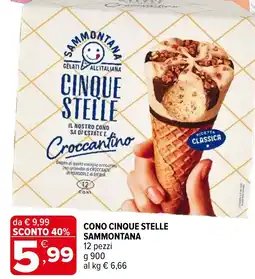Iperal Cono Cinque Stelle Sammontana offerta