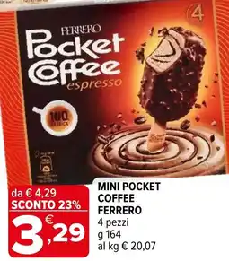 Iperal Mini Pocket Coffee Ferrero offerta