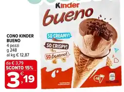 Iperal Cono Kinder Bueno offerta