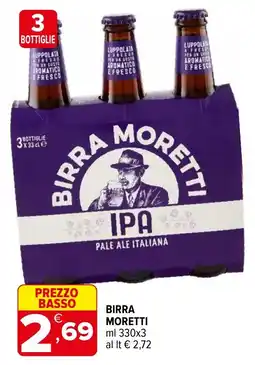 Iperal Birra Moretti IPA offerta