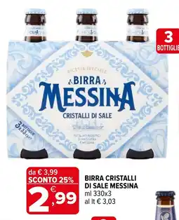 Iperal Birra Messina Cristalli di Sale offerta
