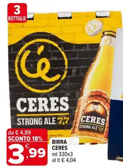 Iperal Birra Ceres offerta
