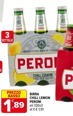 Iperal Birra Chill Lemon Peroni offerta