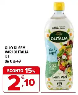 Iperal Olio di semi vari Olitalia offerta