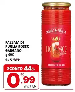 Iperal Passata di Puglia Rosso Gargano offerta