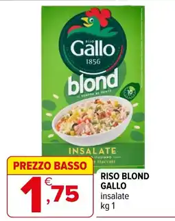 Iperal Riso blond Gallo insalate offerta