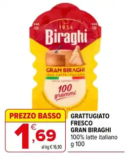 Iperal Grattugiato fresco Gran Biraghi offerta