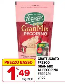 Iperal Grattugiato fresco gran mix al pecorino ferrari offerta
