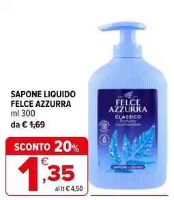 Iperal Sapone liquido Felce Azzurra offerta