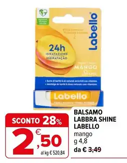 Iperal Balsamo labbra shine Labello mango offerta