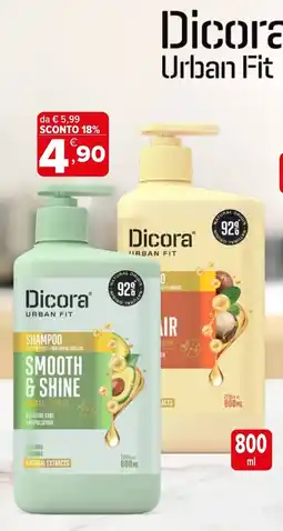 Iperal Dicora Urban Fit Shampoo Smooth & Shine offerta