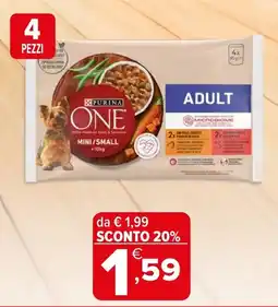 Iperal Purina One Adult Mini/Small offerta