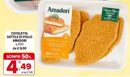 Iperal Cotoletta sottile di pollo Amadori offerta