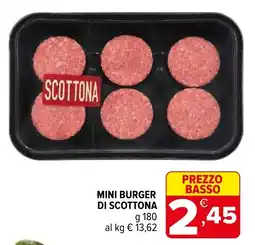 Iperal Mini burger di Scottona offerta