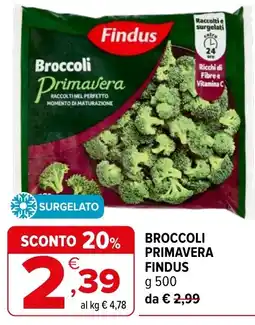 Iperal Broccoli Primavera Findus offerta