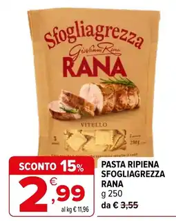 Iperal Pasta ripiena sfogliagrezza Rana offerta