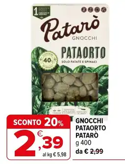 Iperal Gnocchi Pataorto Patarò offerta