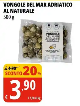 Tigros Vongole del mare adriatico al naturale Vongopla offerta