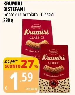Tigros Krumiri Bistefani Gocce di cioccolato - Classici offerta