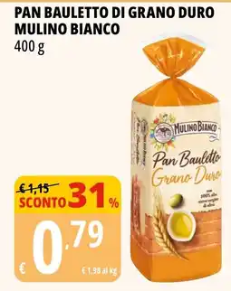 Tigros Pan Bauletto Grano Duro Mulino Bianco offerta