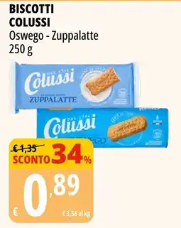 Tigros Biscotti Colussi Oswego - Zuppalatte offerta