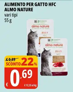 Tigros Alimento per gatto HFC Almo Nature offerta