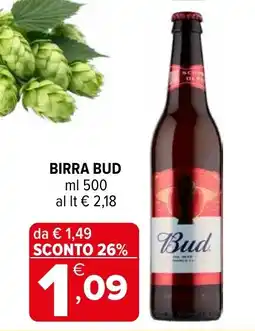 Iperal Birra Bud offerta